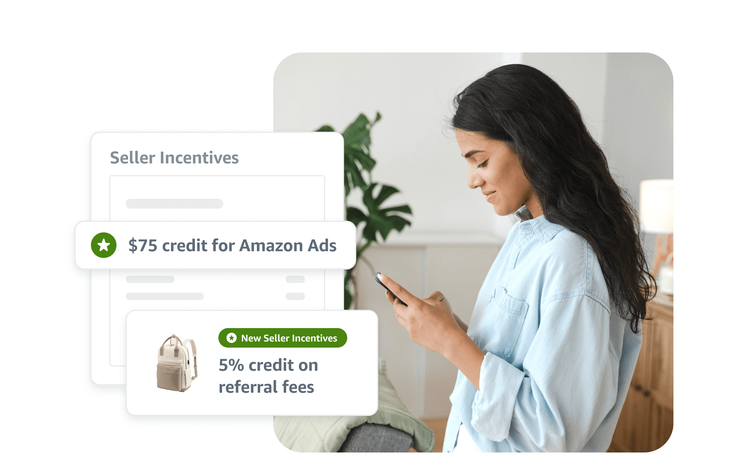 Woman looking at her phone